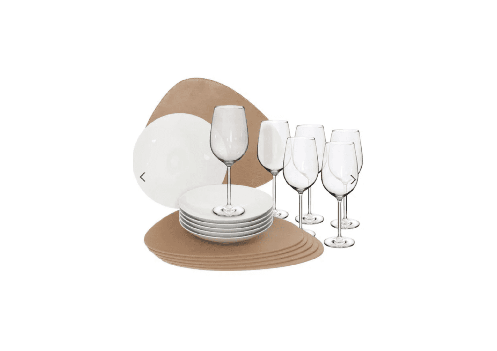 Aparelho de Jantar 18 Peças para Massa Orgânico para 6 Pessoas - La Ville Collection