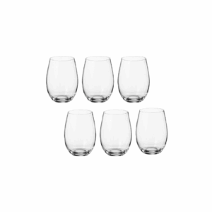 Copo de Cristal Bohemia para Água e Suco 560 ml Mergus 6 Peças